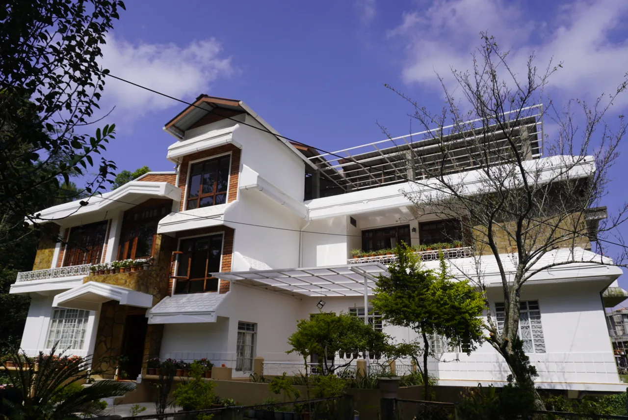The welcoming exterior of Dorsen Homestay in Shillong